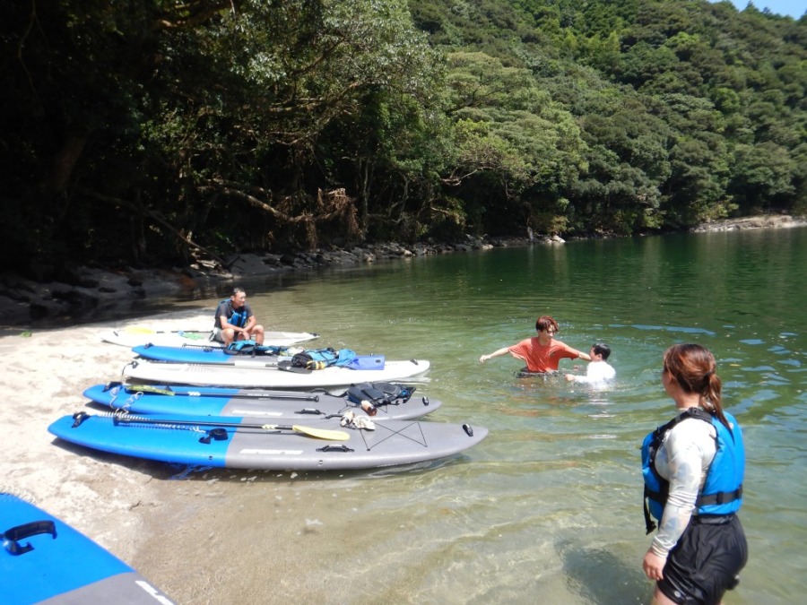 【屋久島/1日】70歳まで参加OK！1日まるまる遊んじゃおう☆話題のSUP＆体験ダイビングツアー＜水中デジカメ無料貸出あり＞（No.19）