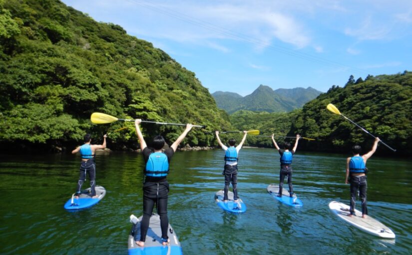 安房川で半日SUPガイドツアー