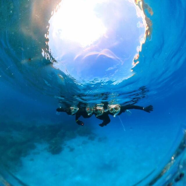 シュノーケリング、360度カメラ