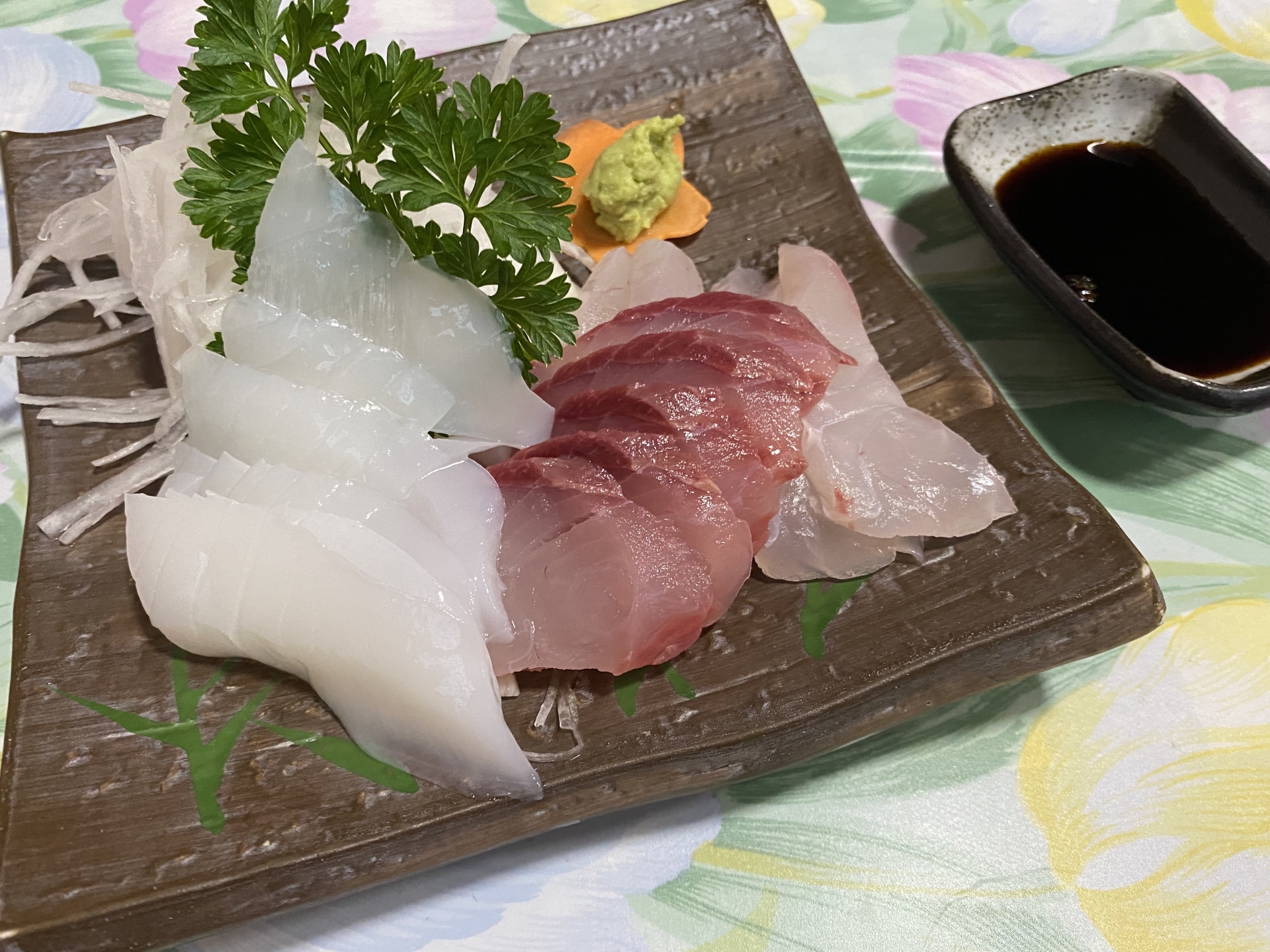 屋久島の新鮮なお刺身