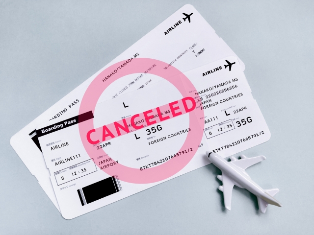 航空券 キャンセル 飛行機