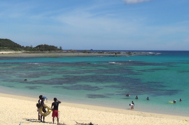 奄美大島の白い砂浜と透明度の高いビーチ