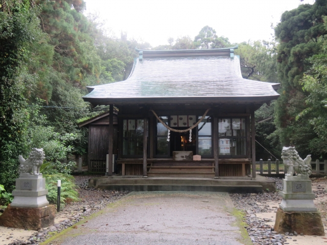 鹿児島県屋久島の益救神社の鳥居