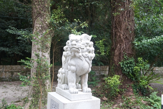 鹿児島県屋久島の益救神社の鳥居